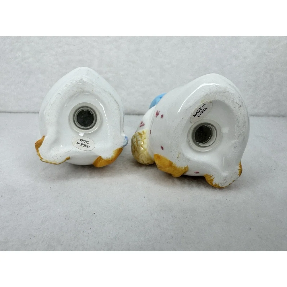 Vintage Boy and Girl Duck Salt And‎ Pepper Shakers Set